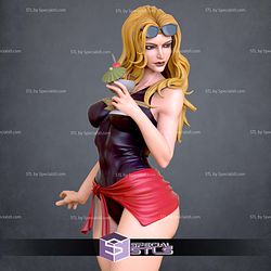 Captain Marvel Swimsuit STL Files 3D Model