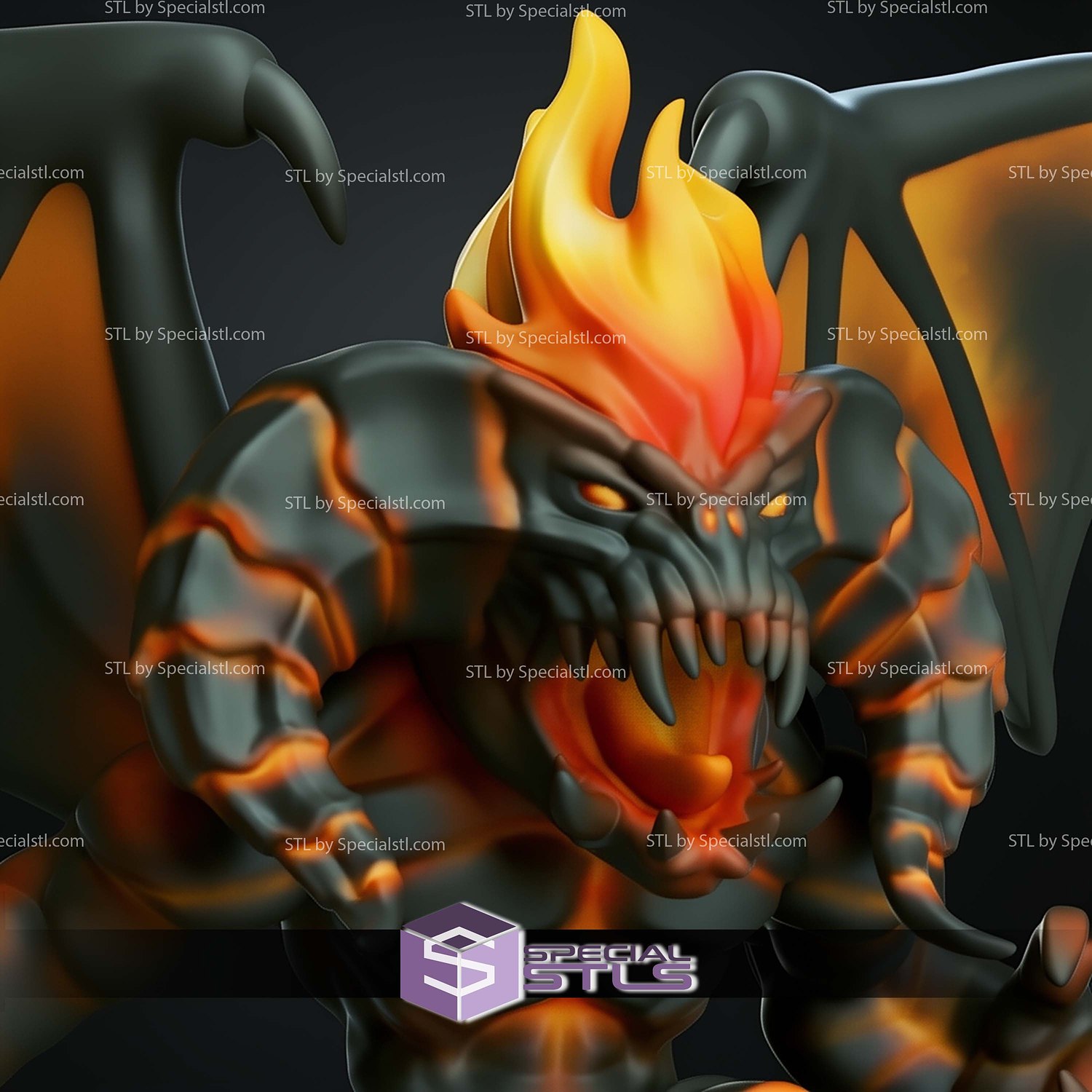 Chibi STL Collection Balrog 3D Model — view 2