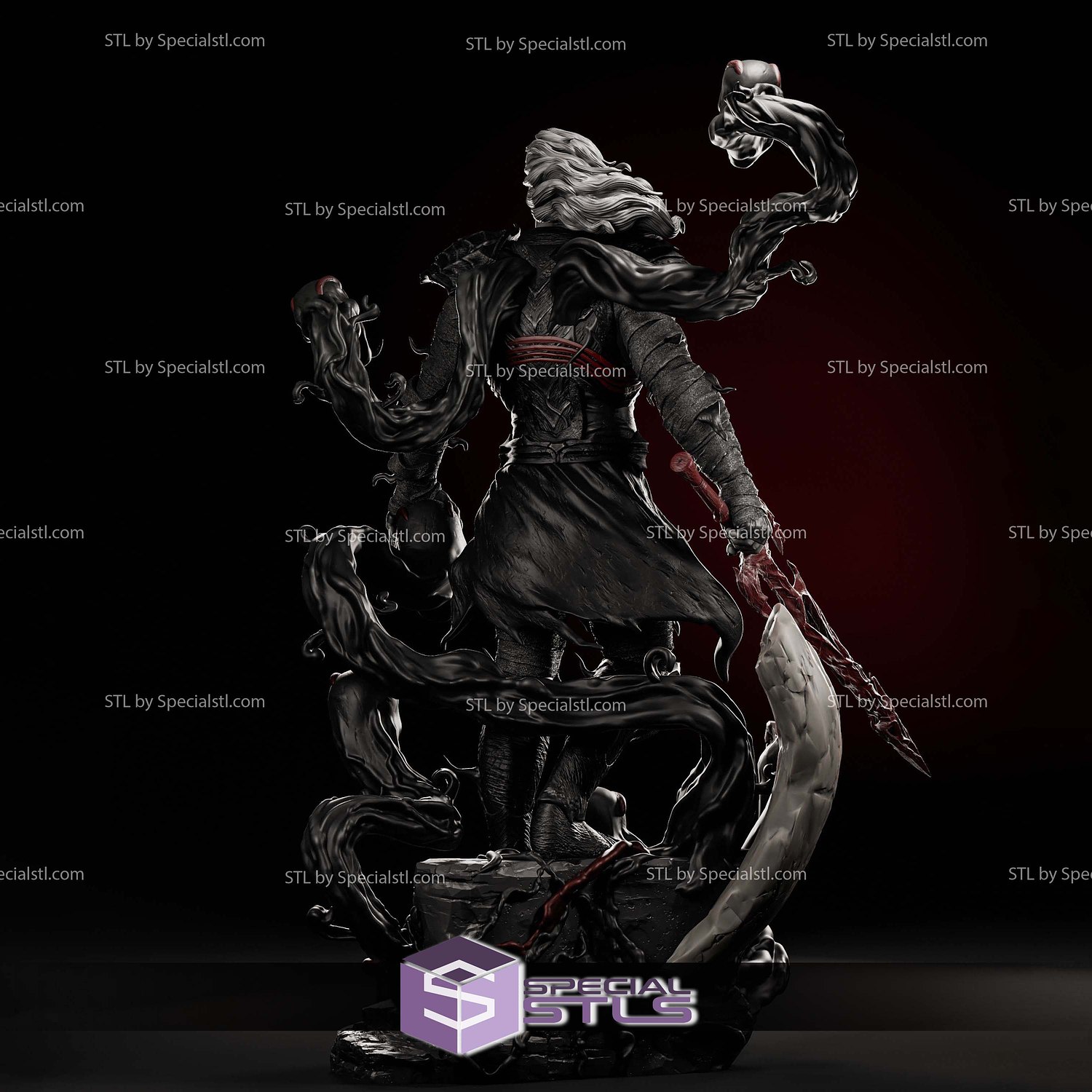 Knull Diorama V3 Sculptures 3D Printing STL Model — view 2