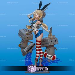 Shimakaze Azur Lane STL Files 3D Model