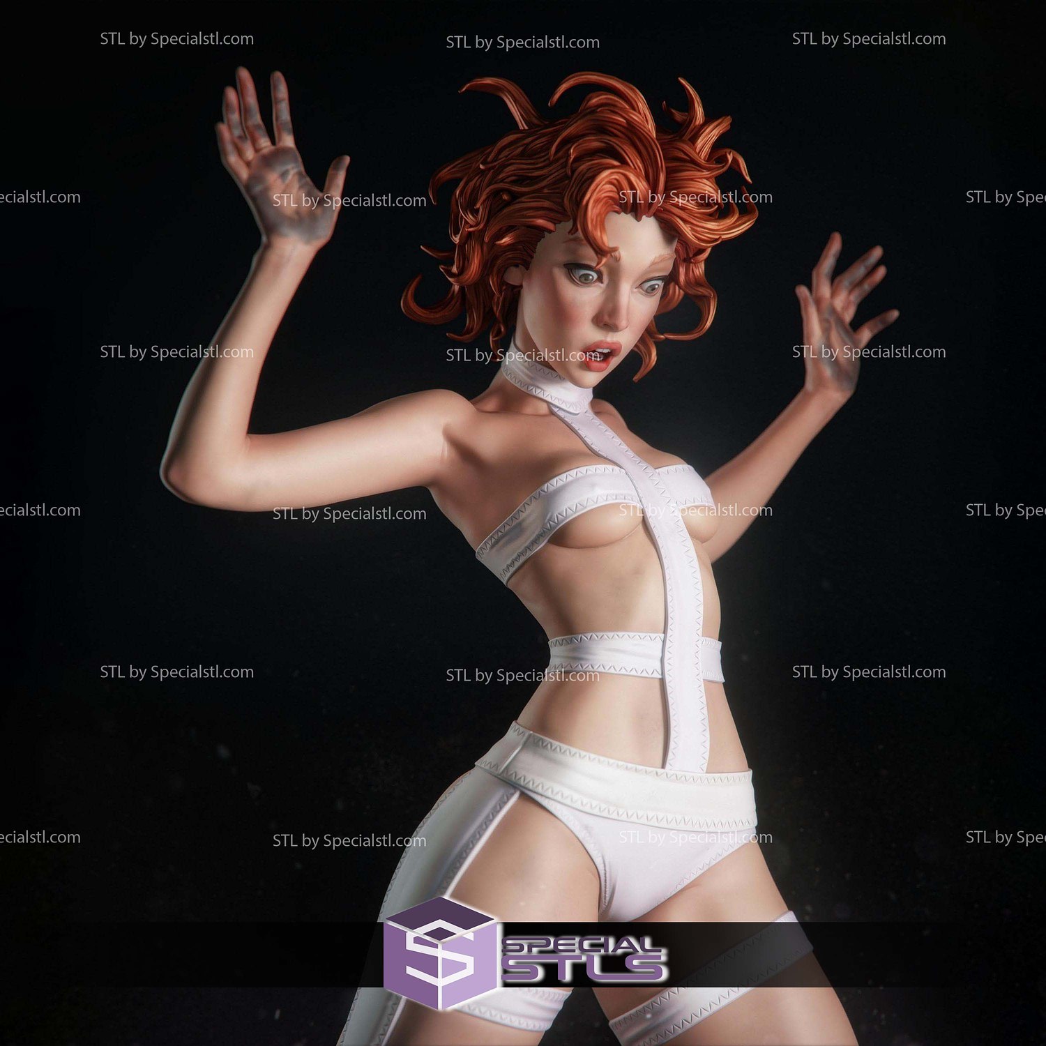 Leeloo Fanart Version STL Files 3D Model — view 6