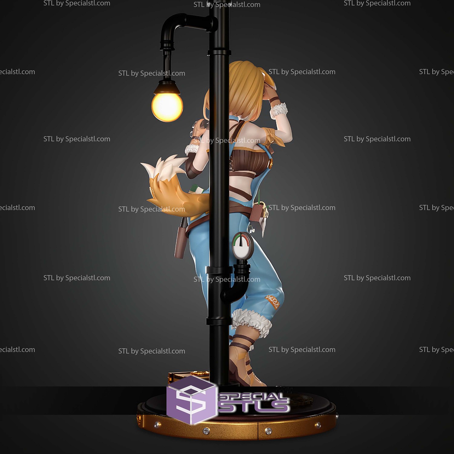 Bonnie Barkswell Virtual Youtuber STL Files 3D Model — view 2