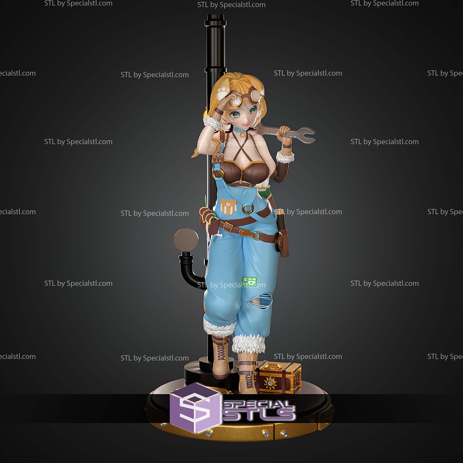 Bonnie Barkswell Virtual Youtuber STL Files 3D Model — view 6