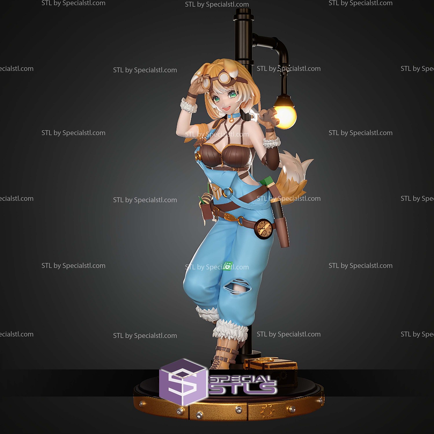 Bonnie Barkswell Virtual Youtuber STL Files 3D Model — view 8