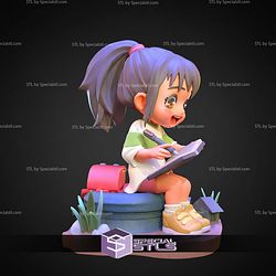 Chihiro Chibi Spirited Away STL Files 3D Model