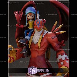 Sora and Garudamon Digimon 3D Printer Files STL Model