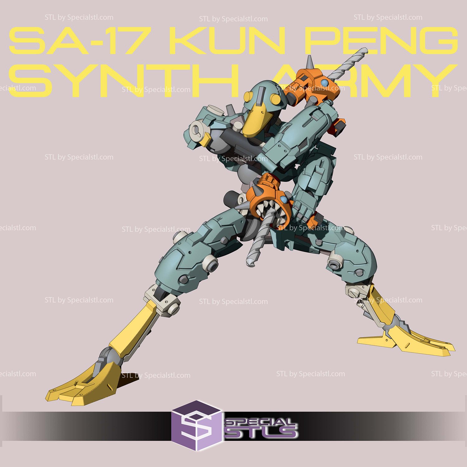 SA-17 Kun Peng Sculptures 3D Printing STL Model — view 5