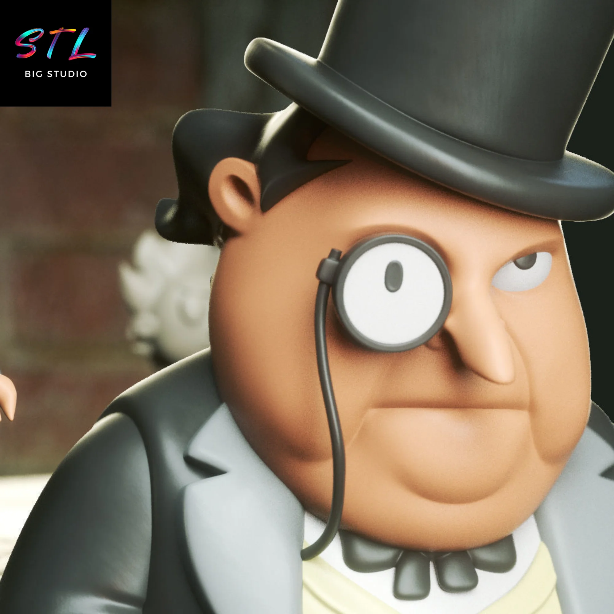 STL Penguin Chibi (Batman) | 3D Printable Figure Model — view 2