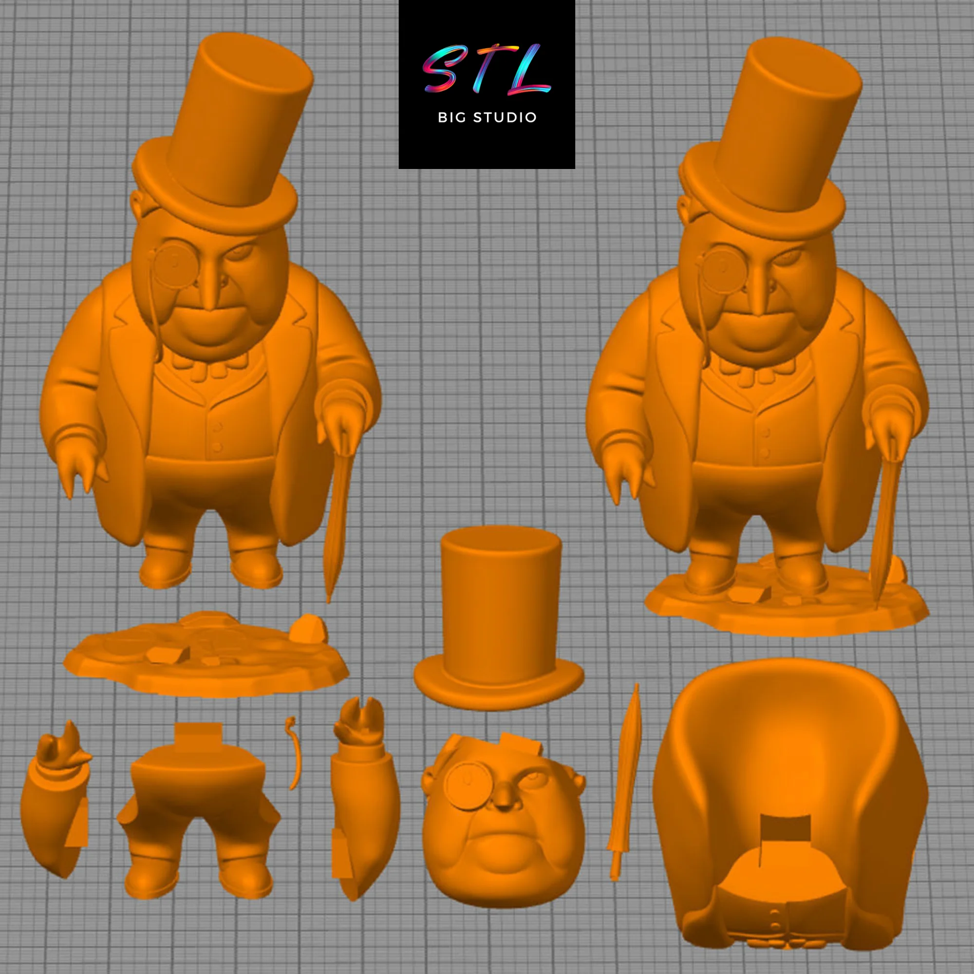 STL Penguin Chibi (Batman) | 3D Printable Figure Model — view 4