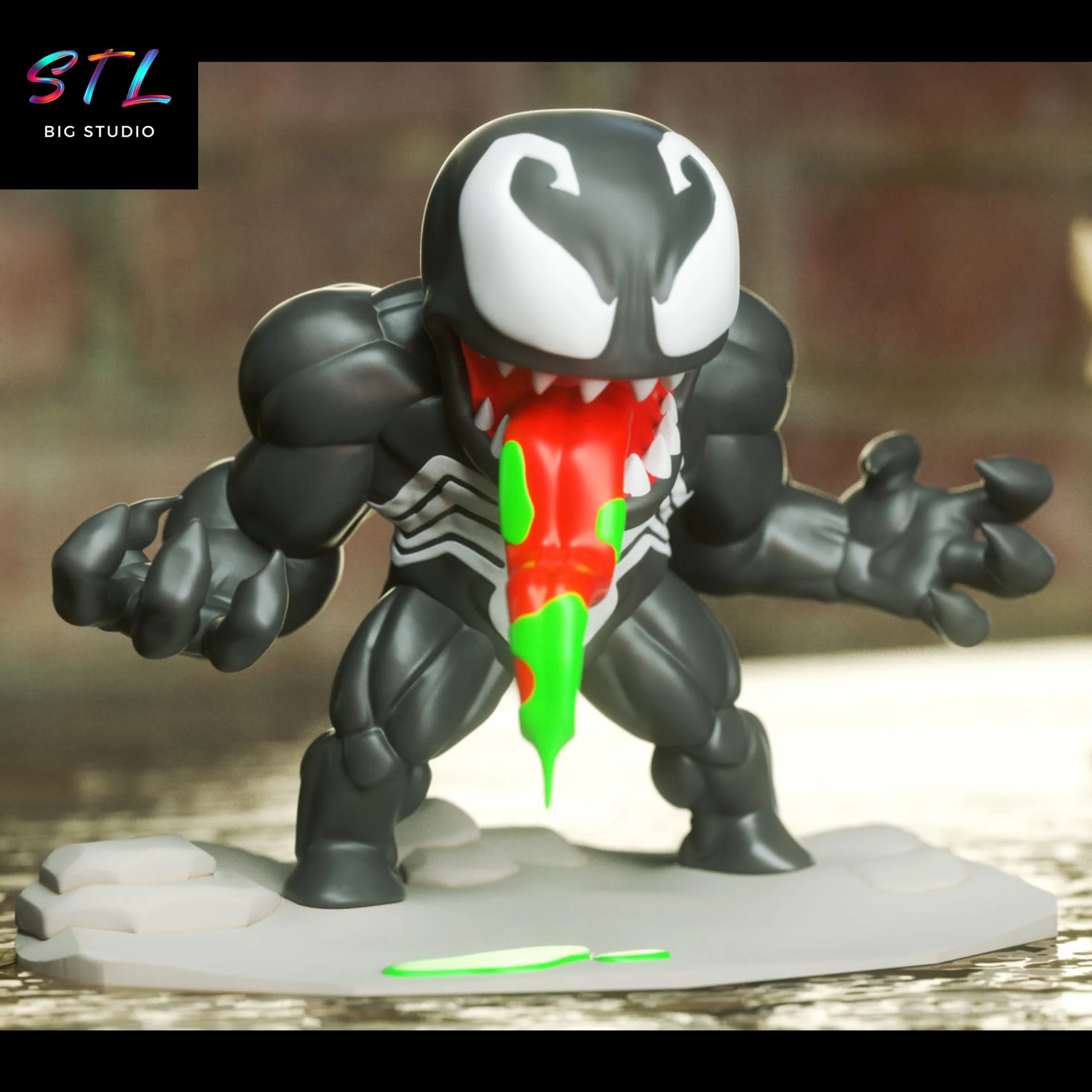 STL Penguin Chibi (Batman) | 3D Printable Figure Model — view 8