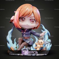 Nobara Kugisaki Jujutsu Kaisen Chibi STL Files 3D Model