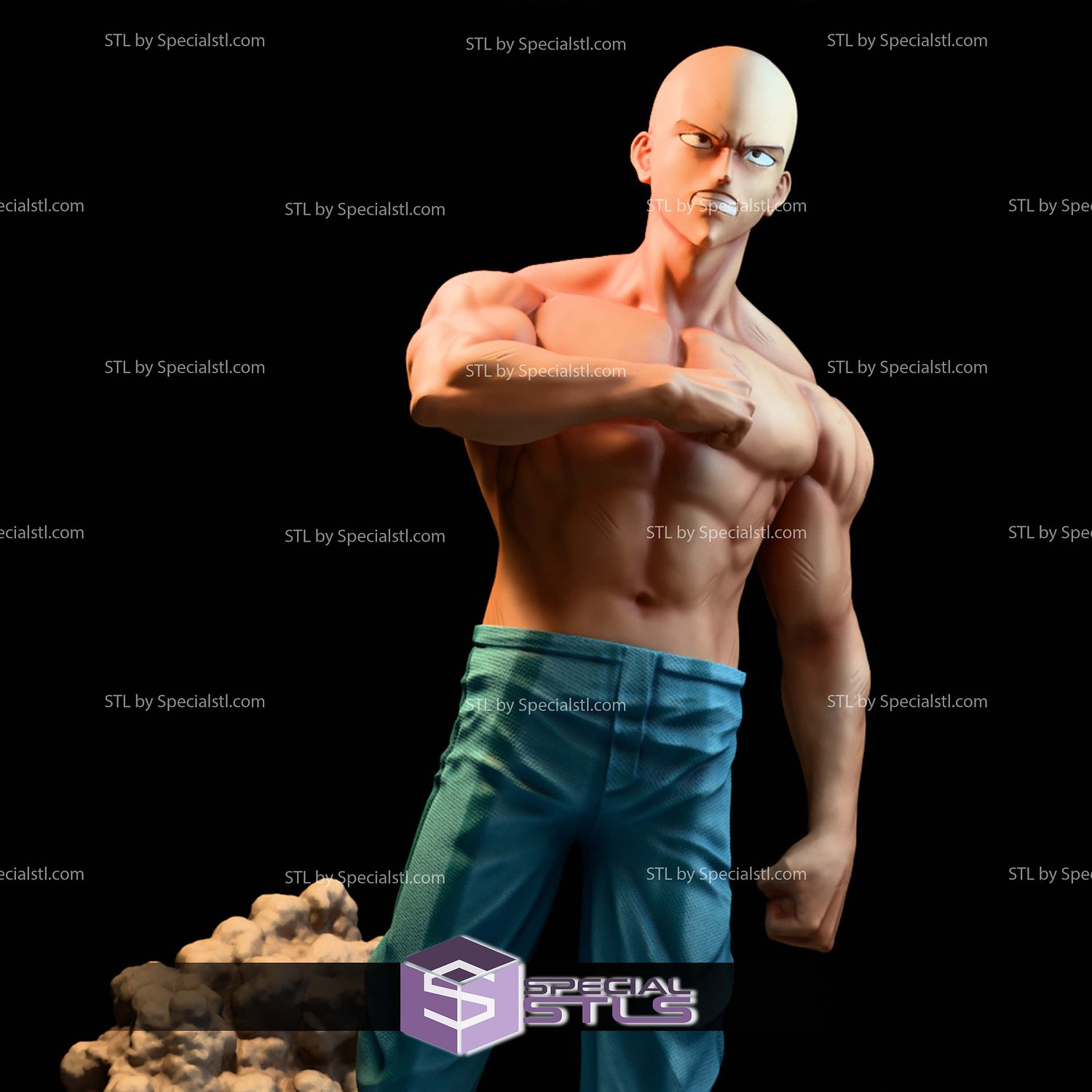 Saitama Home Outfit 3D Printer Files STL Model — view 4