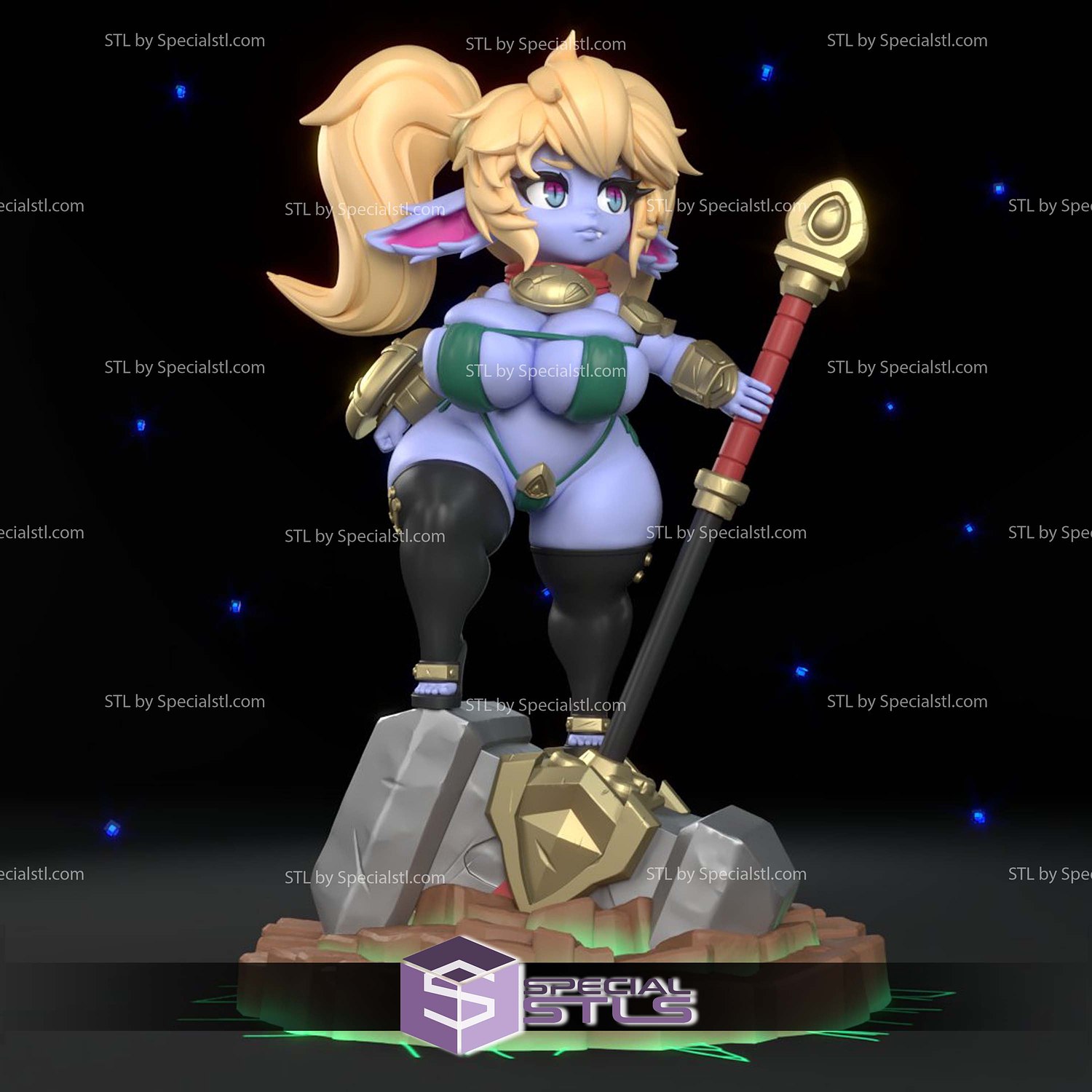 Poppy League of Legends 3D Printer Files STL Model — view 2