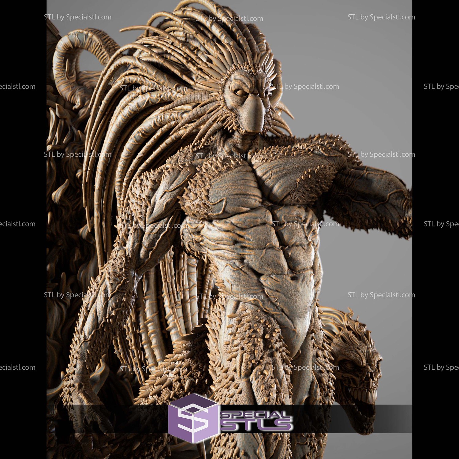 Blackheart Marvel Villain Sculptures 3D Printing STL Model — view 2