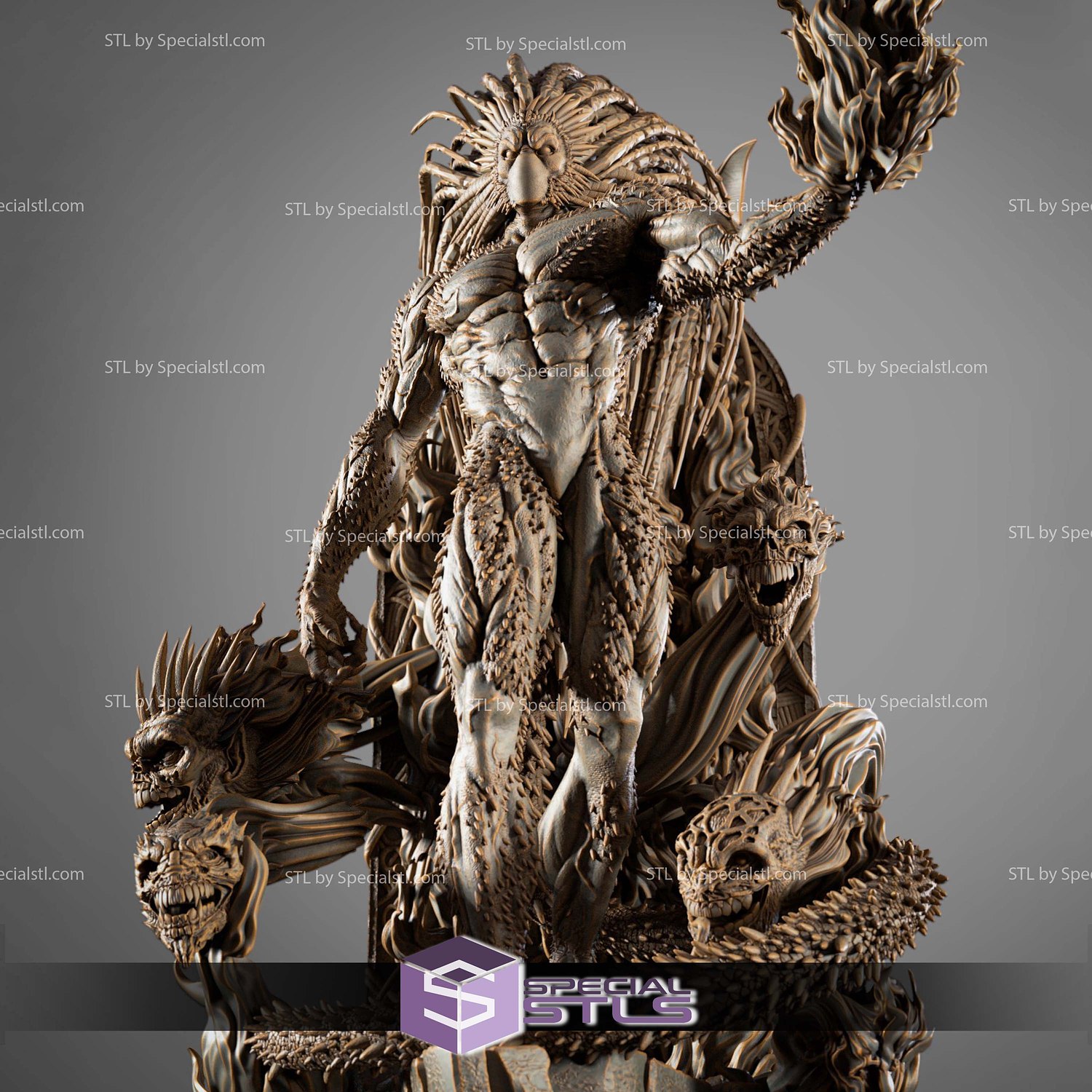 Blackheart Marvel Villain Sculptures 3D Printing STL Model — view 4
