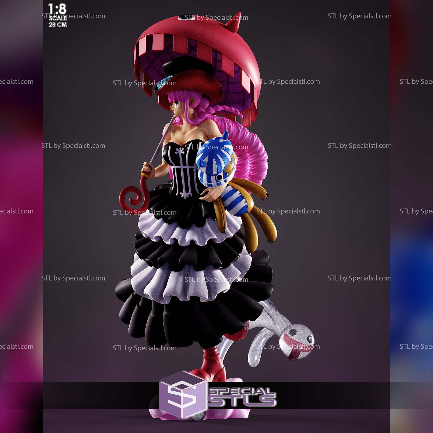 Perona Dress One Piece STL Files 3D Model — view 3