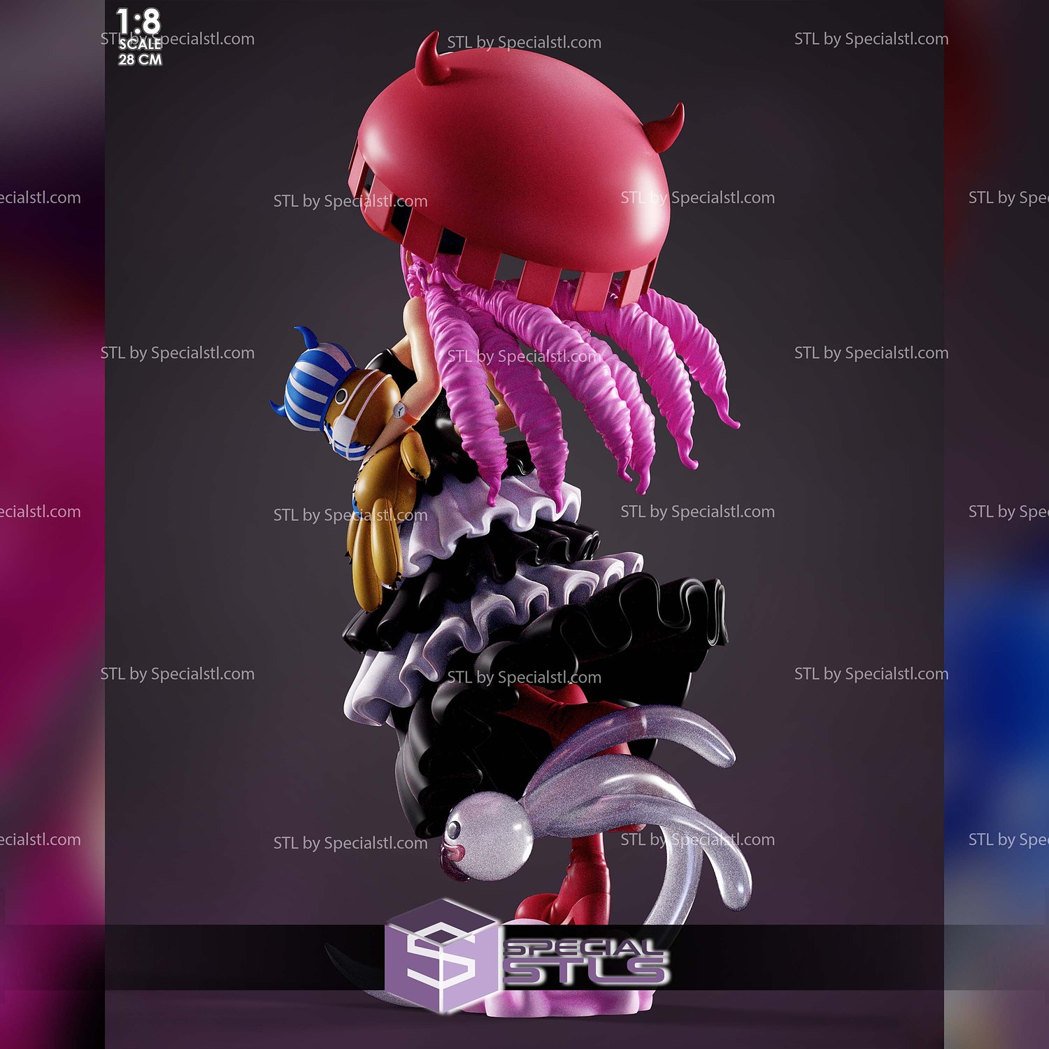 Perona Dress One Piece STL Files 3D Model — view 4