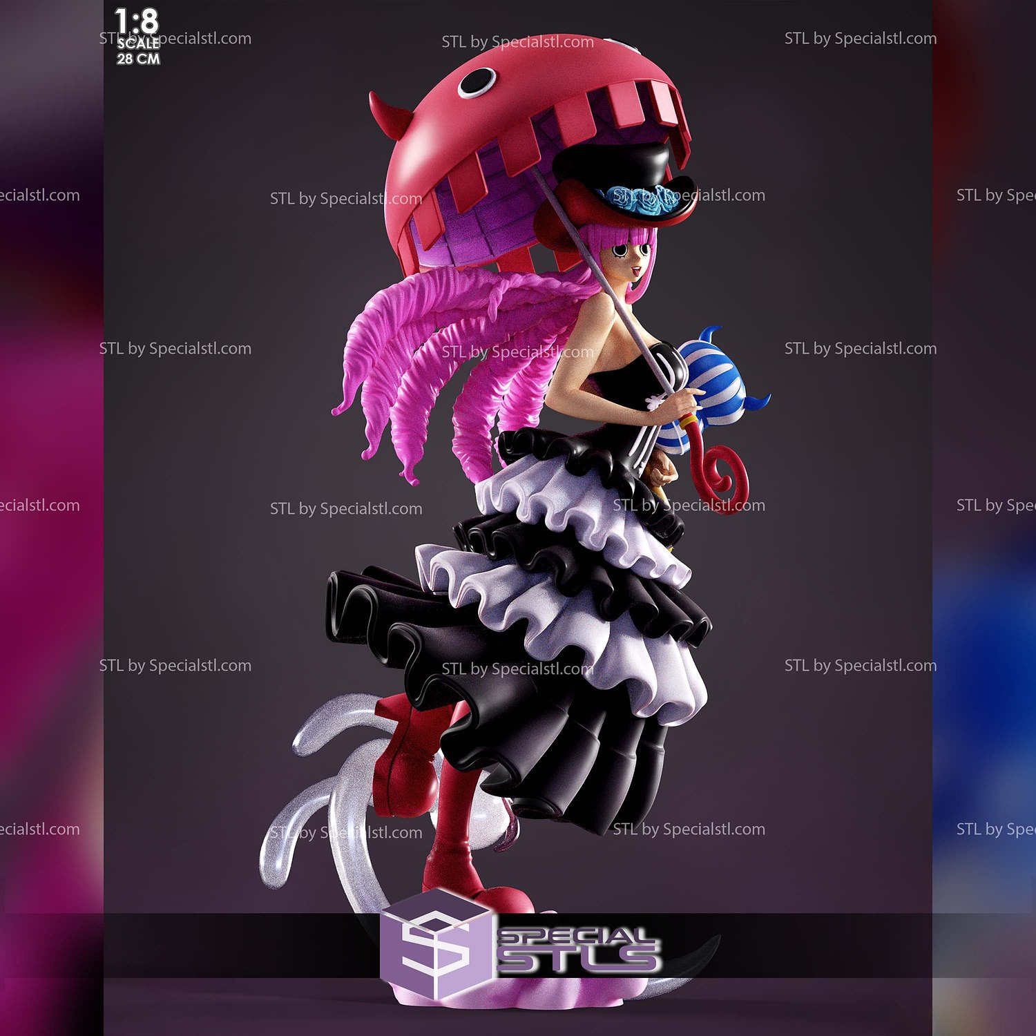 Perona Dress One Piece STL Files 3D Model — view 5