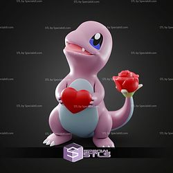 Basic Pokemon Collection Rose Charmander 3D STL Model