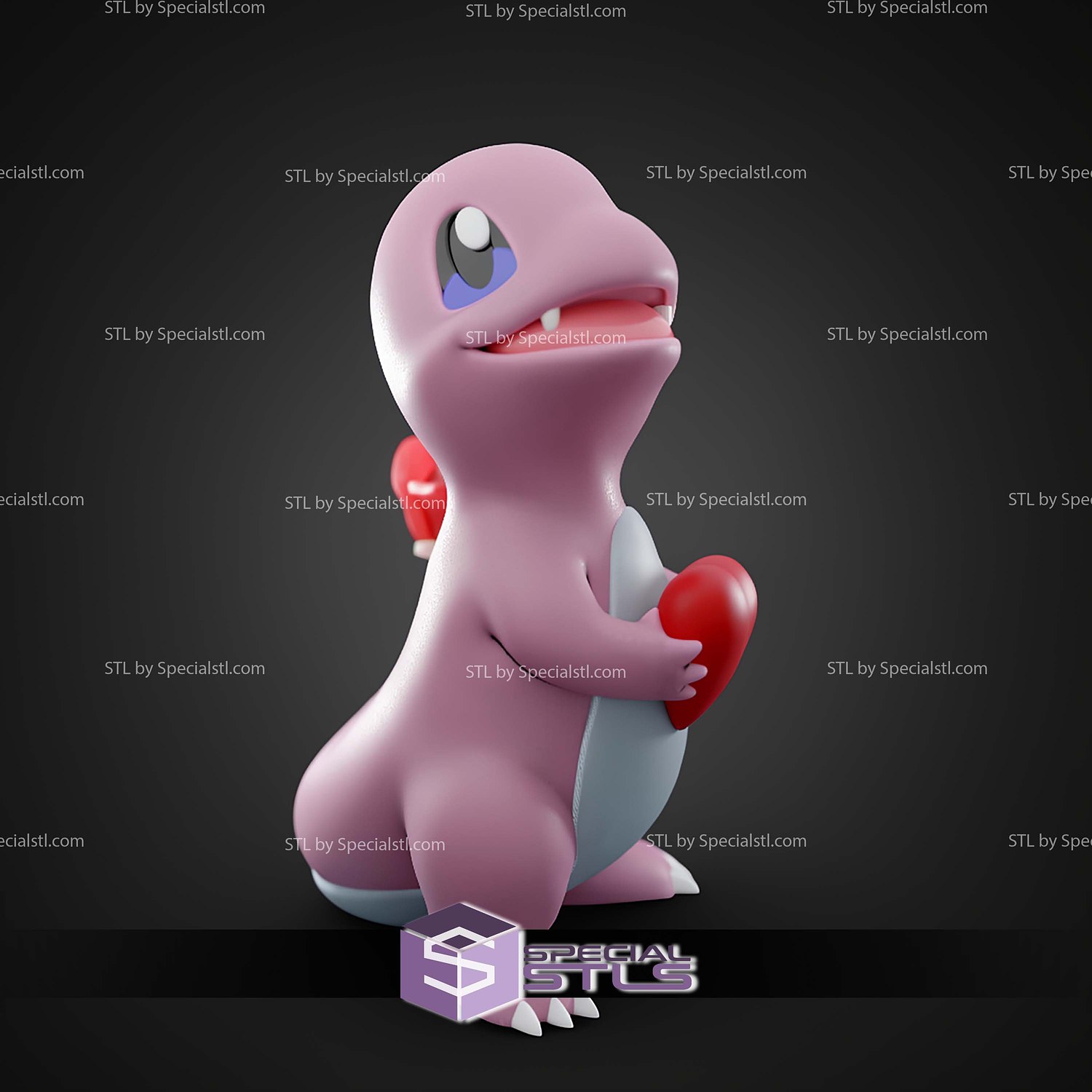 Basic Pokemon Collection Rose Charmander 3D STL Model — view 5