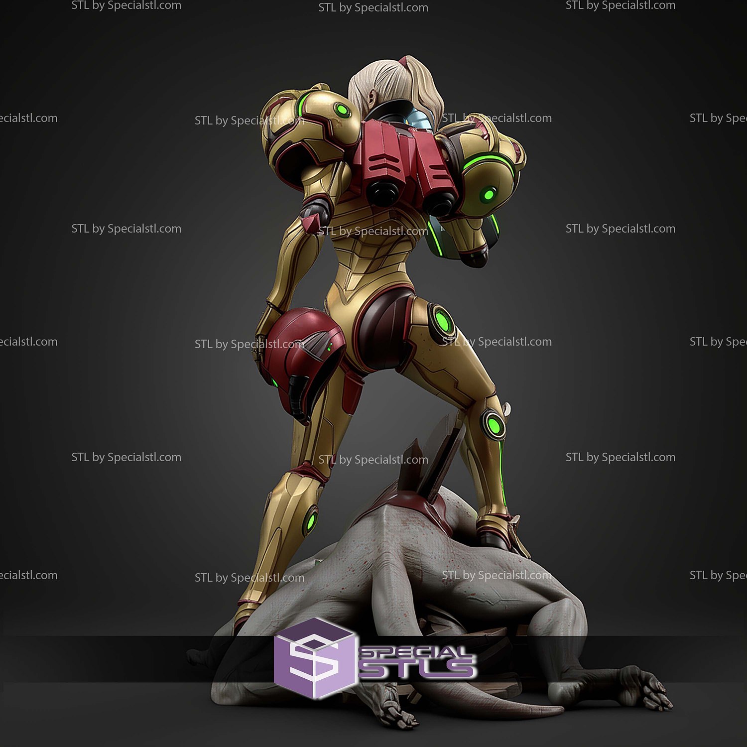 Samus And Enemy Body 194mm STL Files 3D Model — view 6