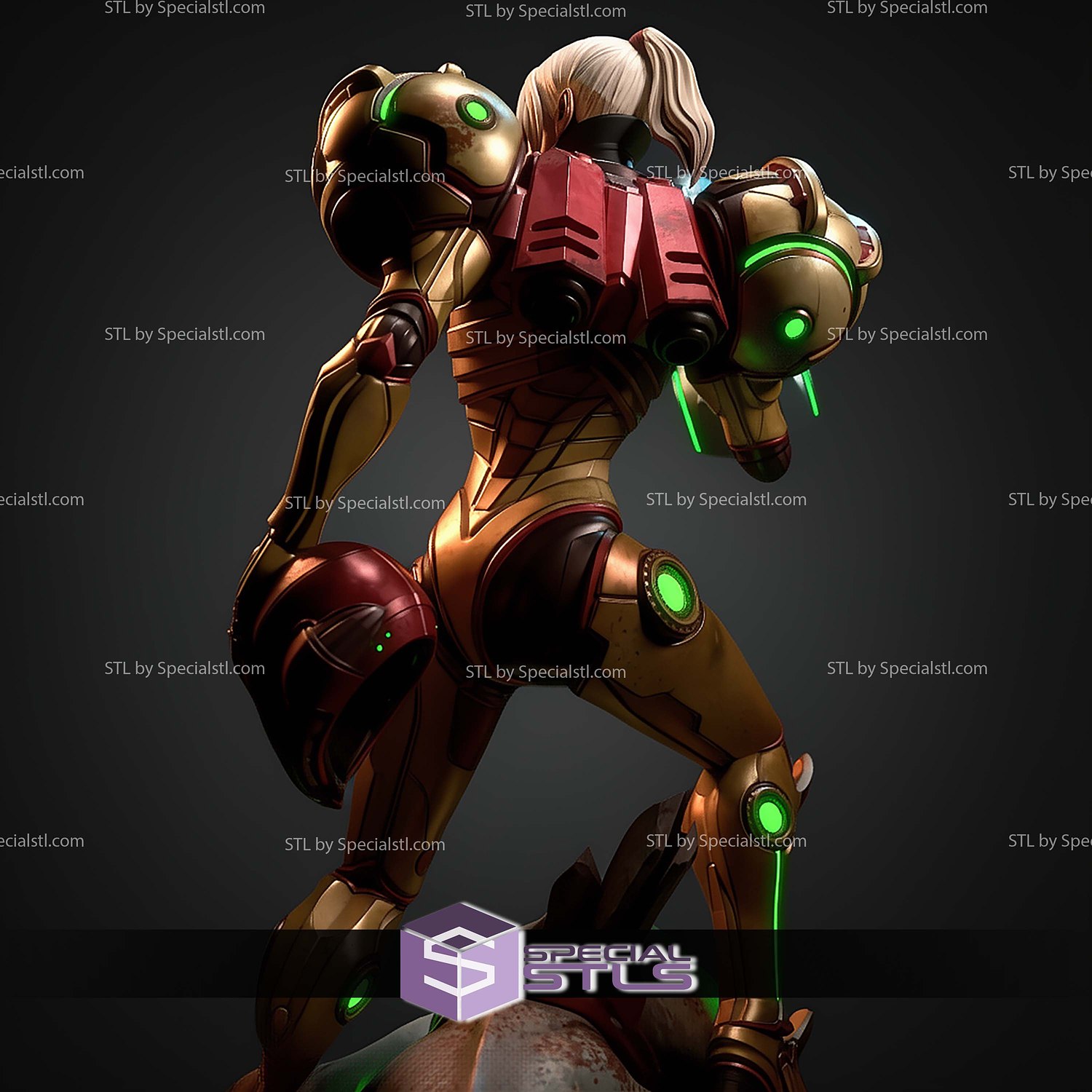 Samus And Enemy Body 194mm STL Files 3D Model — view 8