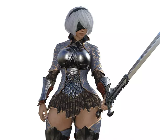 Nier2b warrior armor 3D STL Model