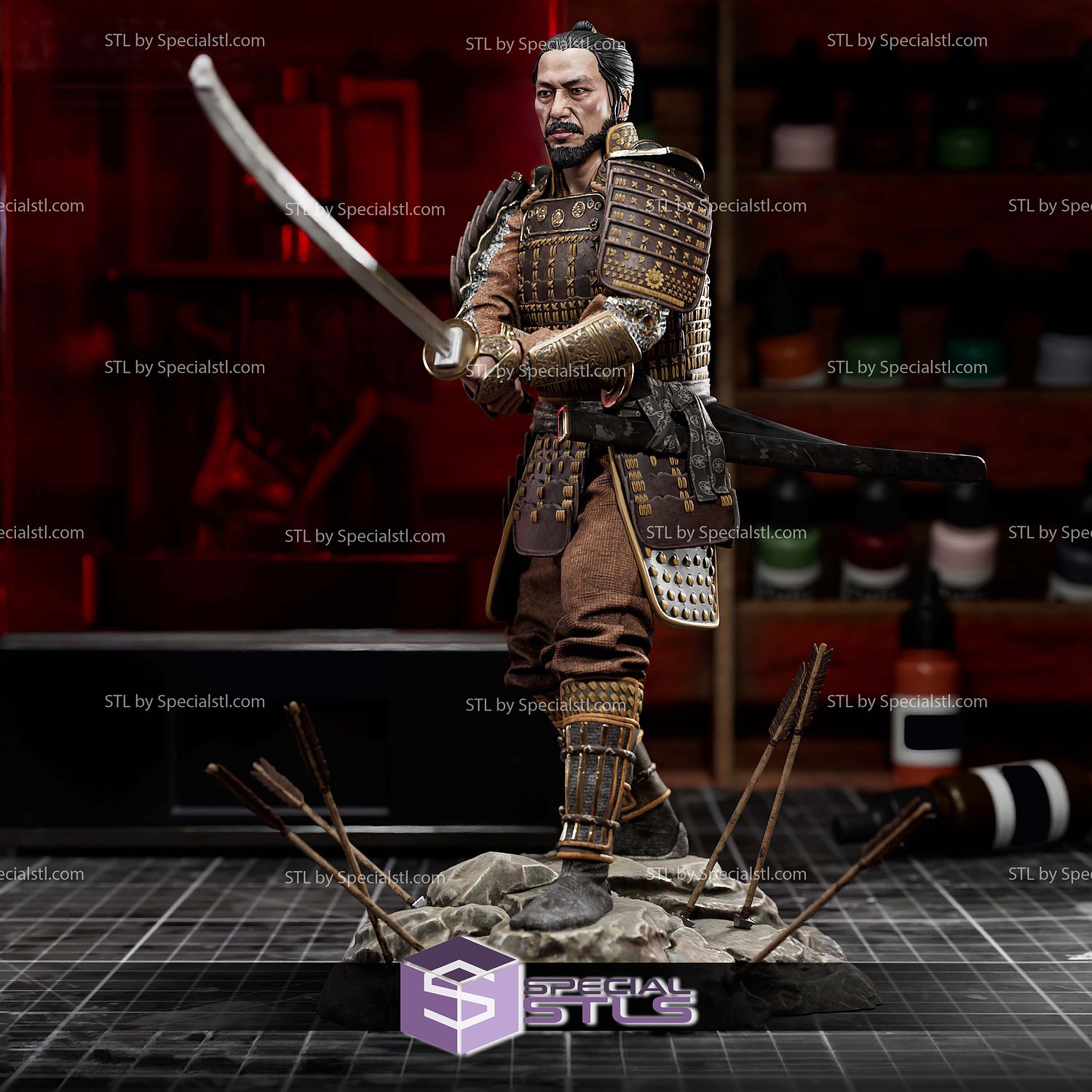 Lord Yoshi Toranaga Shogun 3D Printer Files STL Model — view 2