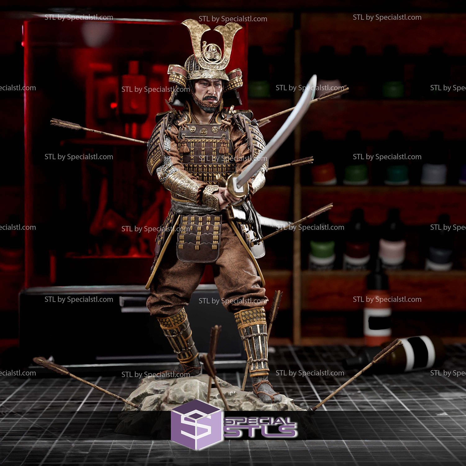 Lord Yoshi Toranaga Shogun 3D Printer Files STL Model — view 4