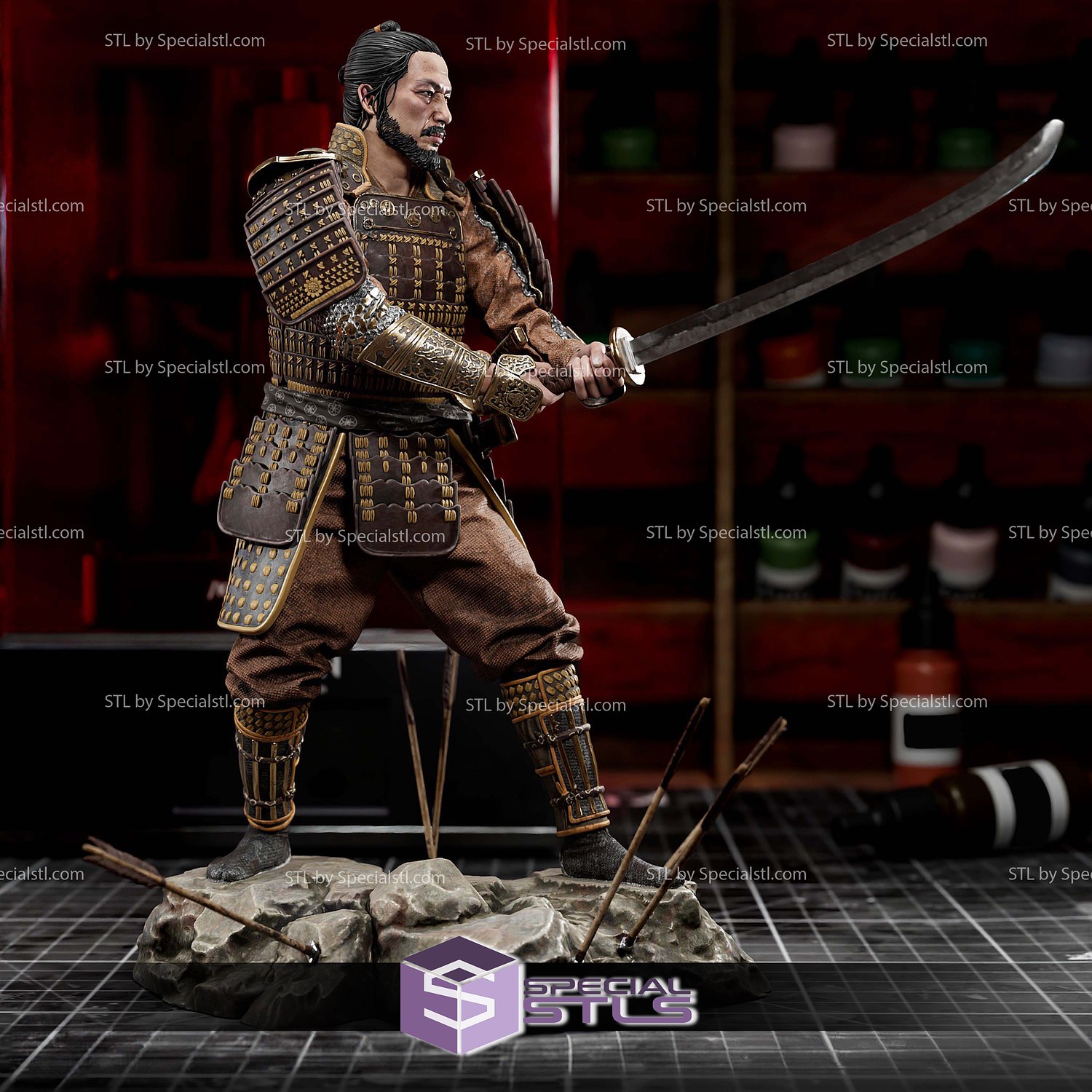 Lord Yoshi Toranaga Shogun 3D Printer Files STL Model — view 6