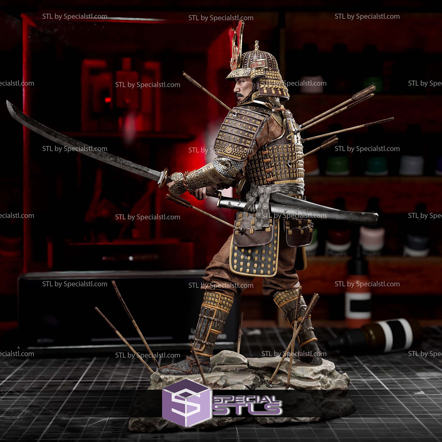 Lord Yoshi Toranaga Shogun 3D Printer Files STL Model — view 7