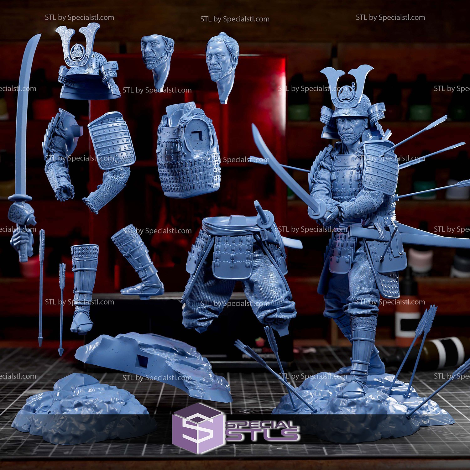 Lord Yoshi Toranaga Shogun 3D Printer Files STL Model — view 8