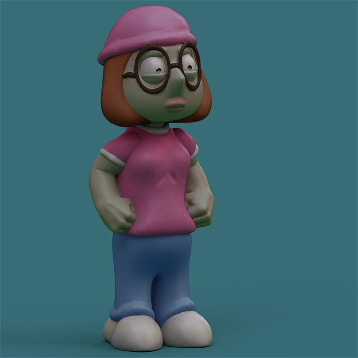 Megan Griffin from Family guy 3D STL Model