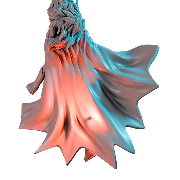 Queen Of The North VI - Board Game Miniature STL 3D Model — view 2
