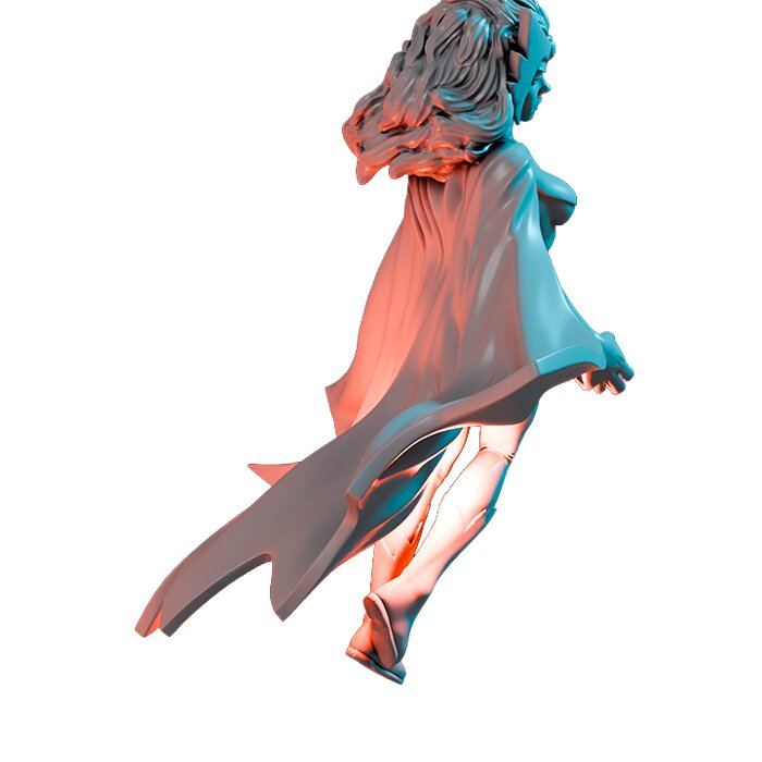 Queen Of The North VI - Board Game Miniature STL 3D Model — view 4