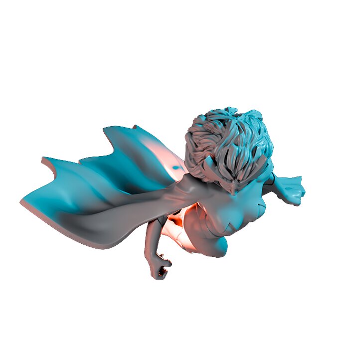 Queen Of The North VI - Board Game Miniature STL 3D Model — view 6