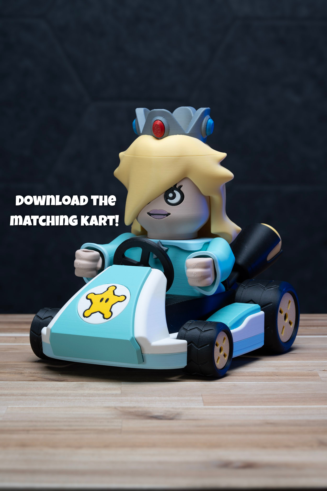 Chunky Rosalina - Super Mario Bros Kit | No Supports, No AMS, No Glue 3D 3MF Model — view 3