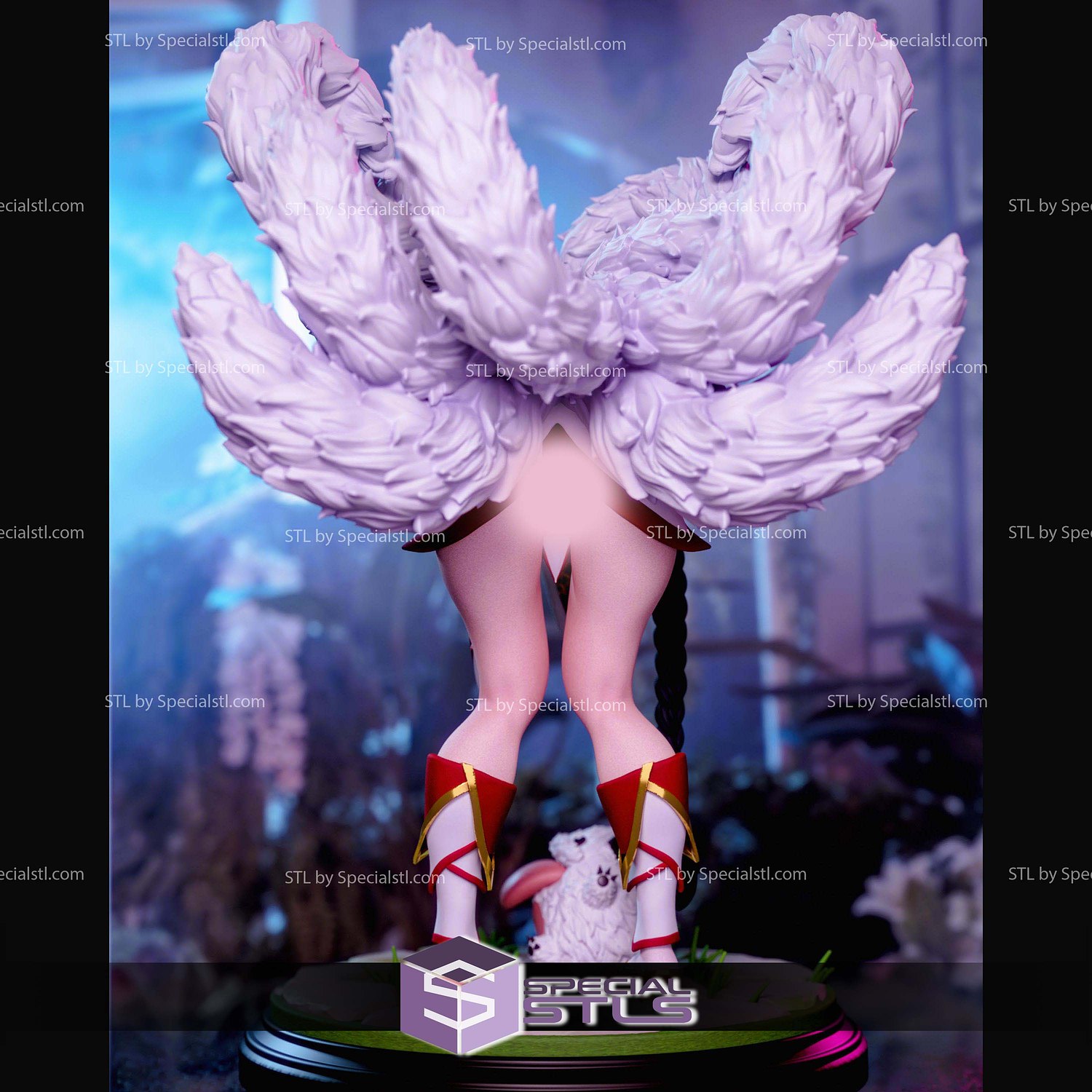 Ahri League Of LegendsB Blow Kiss STL Files 3D Model — view 5