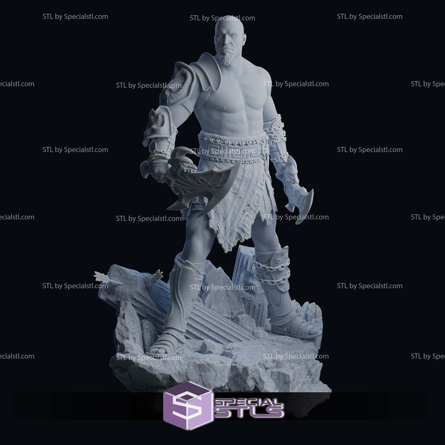 Kratos GOW 3 3D Printer Files STL Model — view 2