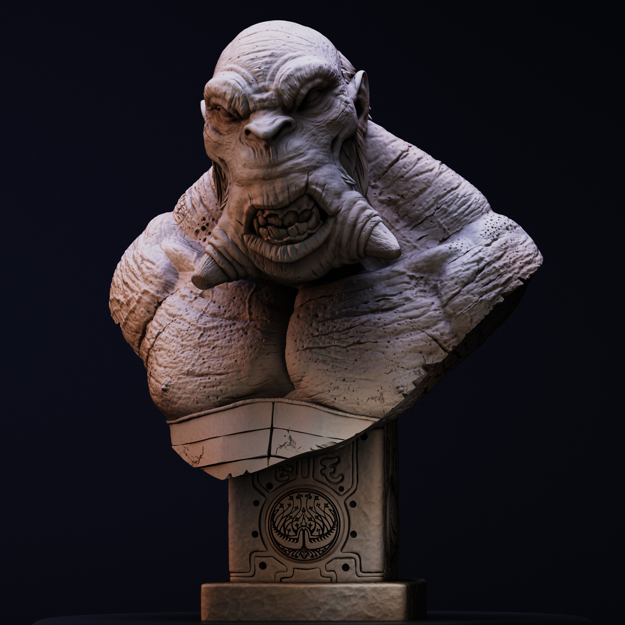 Mr. Wink bust - Hellboy 2 (Pre-Supported) 3D STL Model