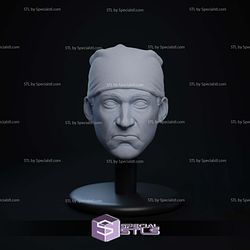 Custom Figure Head STL Collection - Prison Mike 3D Model