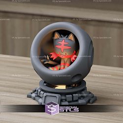 Super Basic Pokemon STL Litten Healing Machine 3D Model