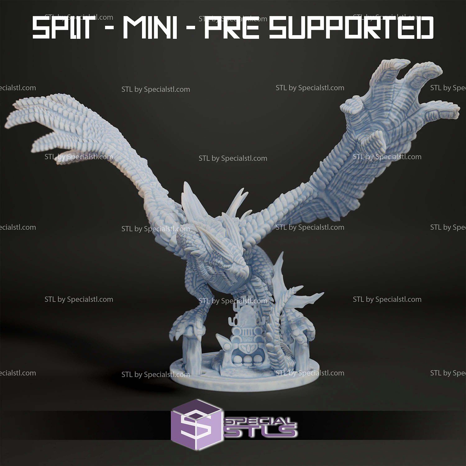 Pokemon Psychic Dragon Lugia 3D Printer Files STL Model — view 2