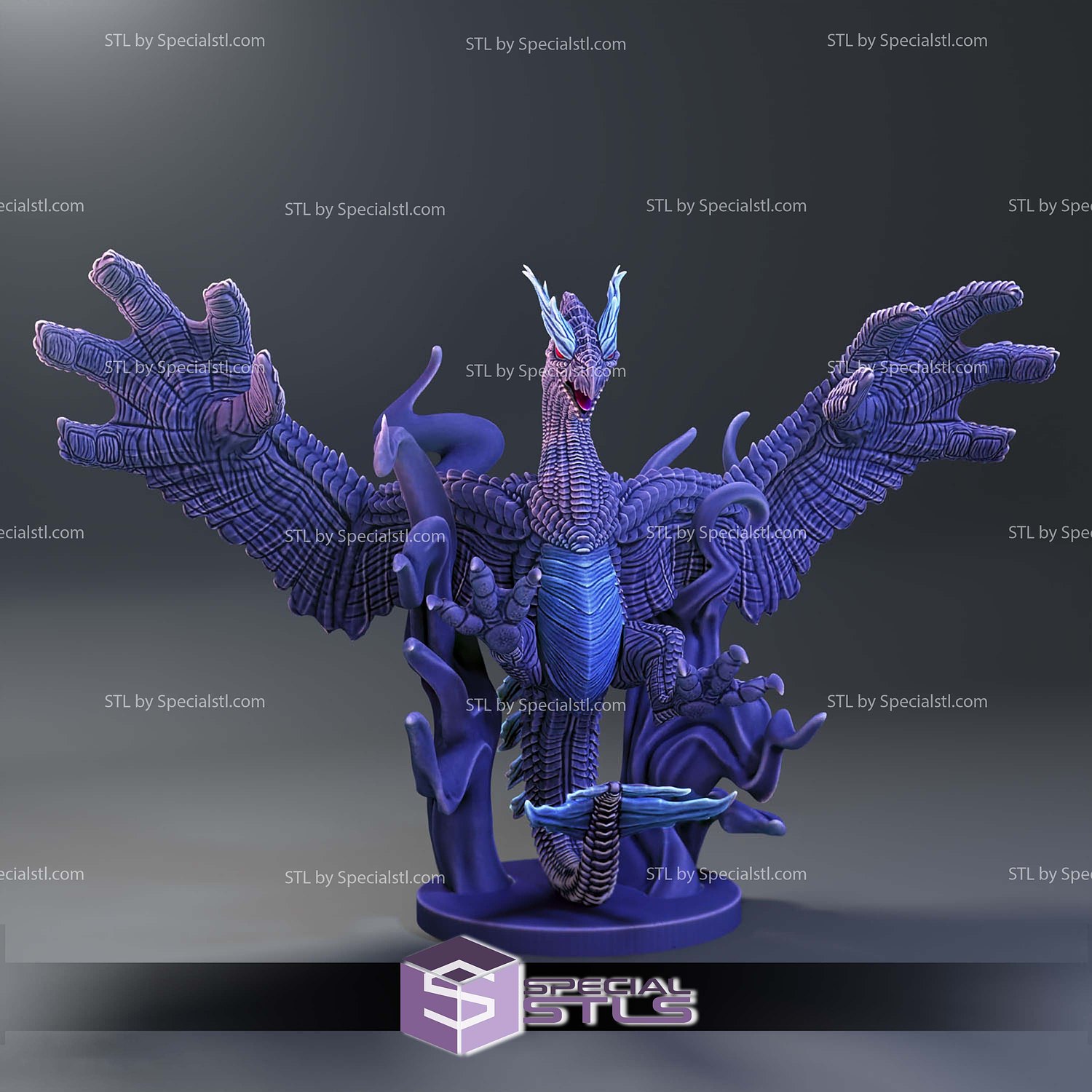 Pokemon Psychic Dragon Lugia 3D Printer Files STL Model — view 3