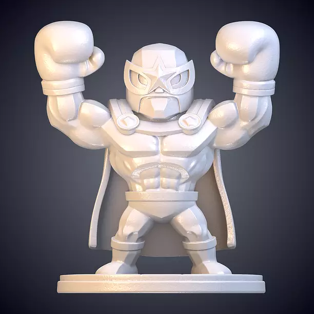 Stylized Chibi El Primo Statue PM-935 3D BLEND Model