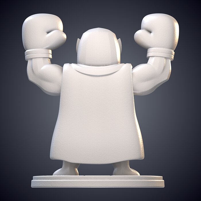 Stylized Chibi El Primo Statue PM-935 3D BLEND Model — view 2