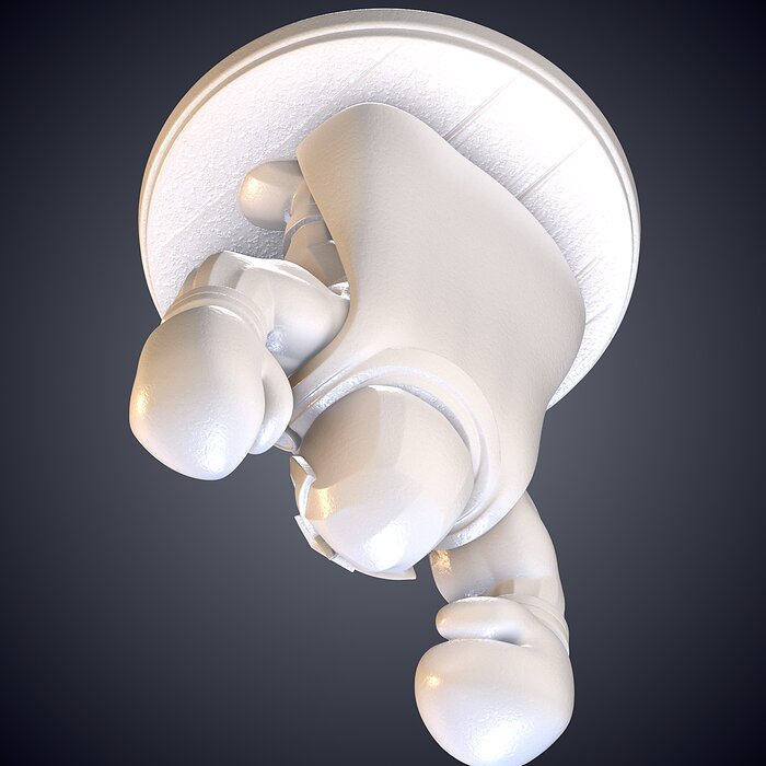Stylized Chibi El Primo Statue PM-935 3D BLEND Model — view 3