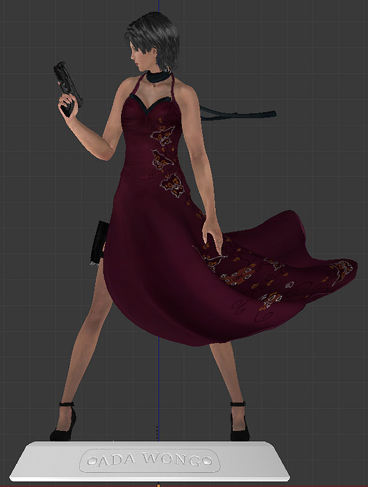 Resident Evil 4 ADA WONG 3D BLEND Model — view 4