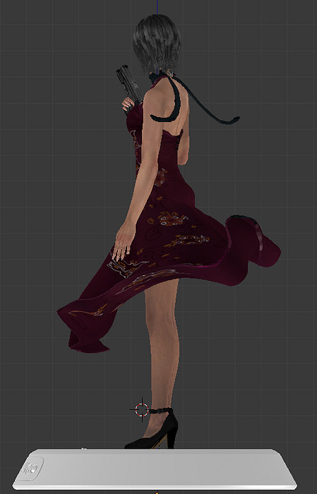Resident Evil 4 ADA WONG 3D BLEND Model — view 5