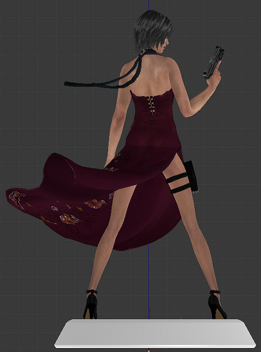 Resident Evil 4 ADA WONG 3D BLEND Model — view 6